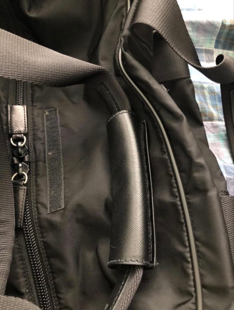 PRADA プラダ ボストンバッグ ナイロン レザー 黒 ブラック V70