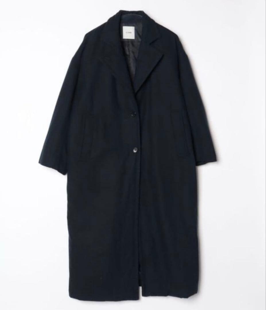CLANE WOOL DOWN LONG COATダウンコートネイビー　クラネ