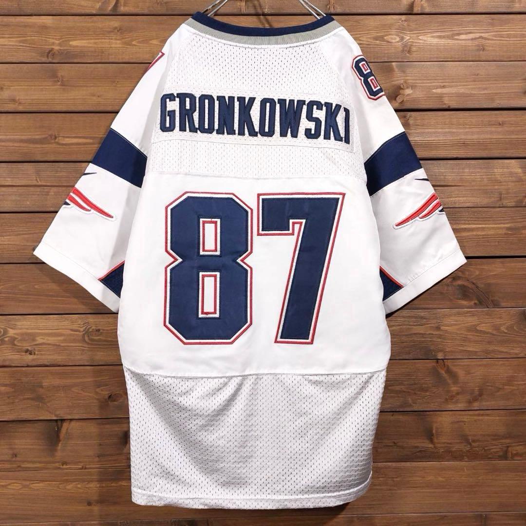NIKE NFL Patriots ペイトリオッツ アメフト ゲームシャツ L