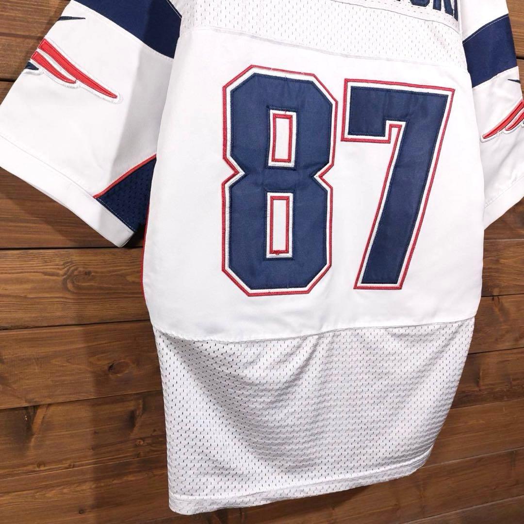 NIKE NFL Patriots ペイトリオッツ アメフト ゲームシャツ L