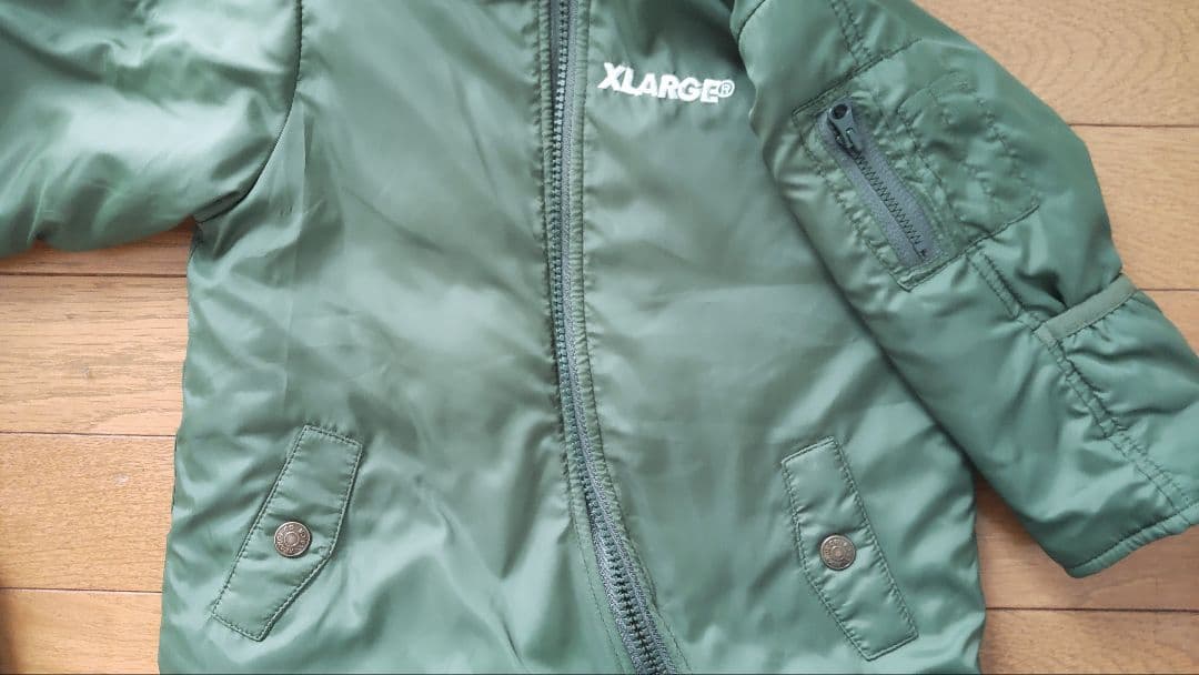 ほぼ未使用★X‐LARGE★エクストララージ★裏ボア★ジャンプスーツ★ロンパース