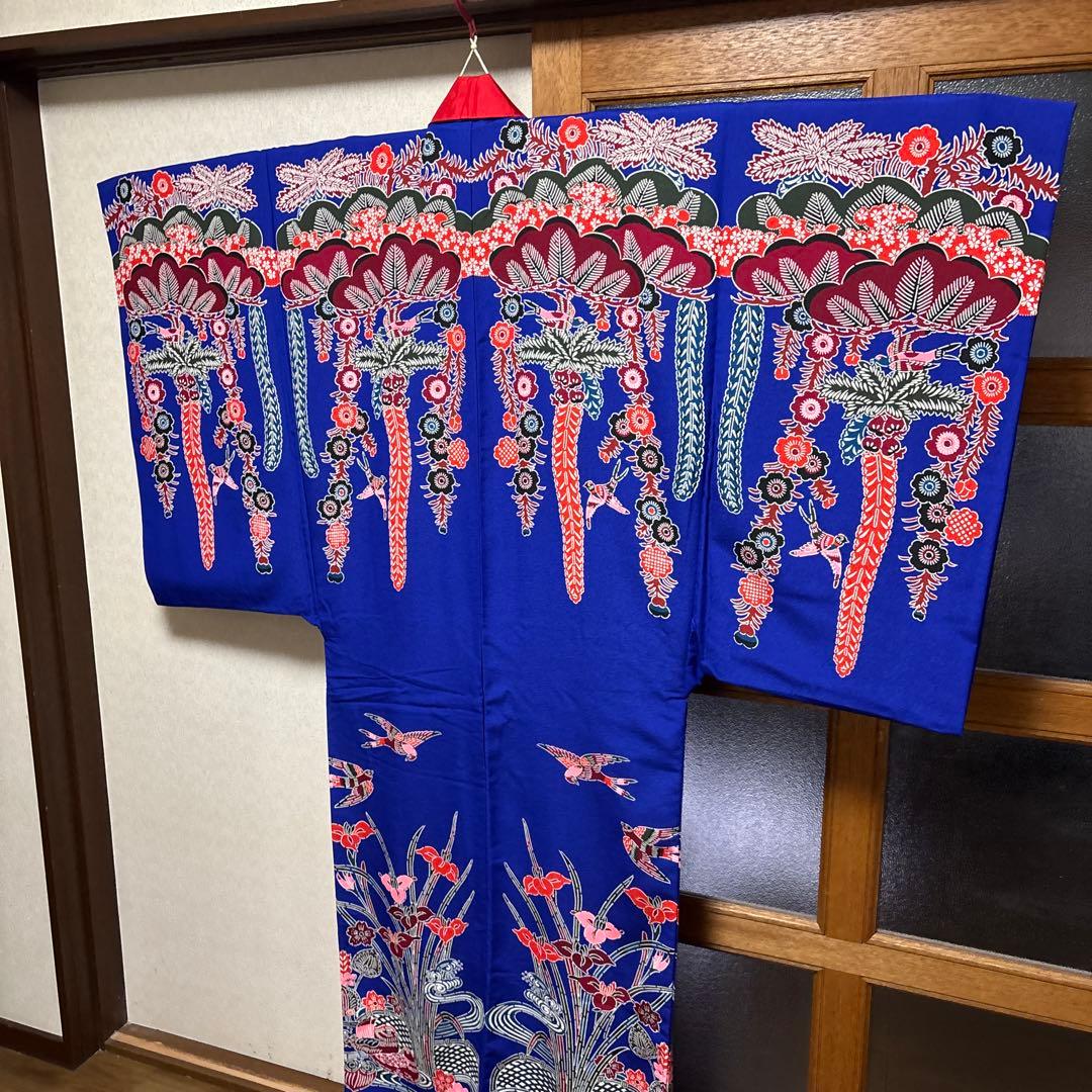 沖縄紅型ブルー