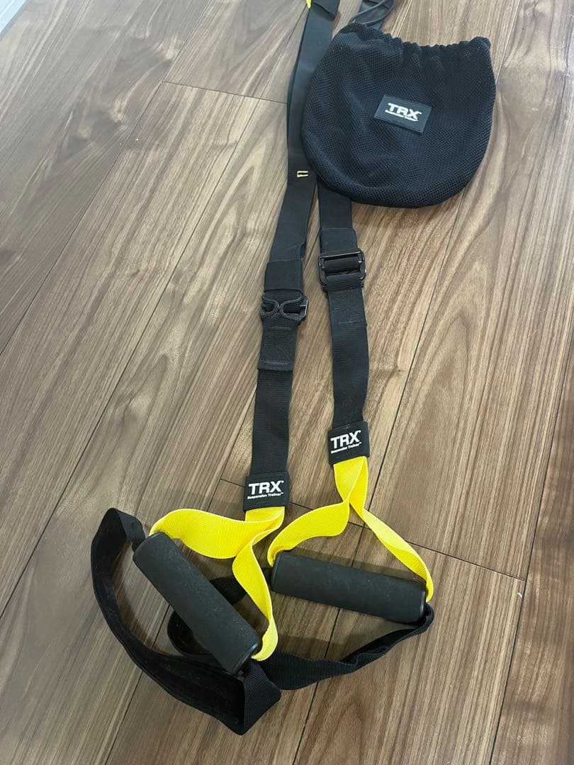 [美品]TRX トレーニングサスペンション 黒/黄色 収納袋付き