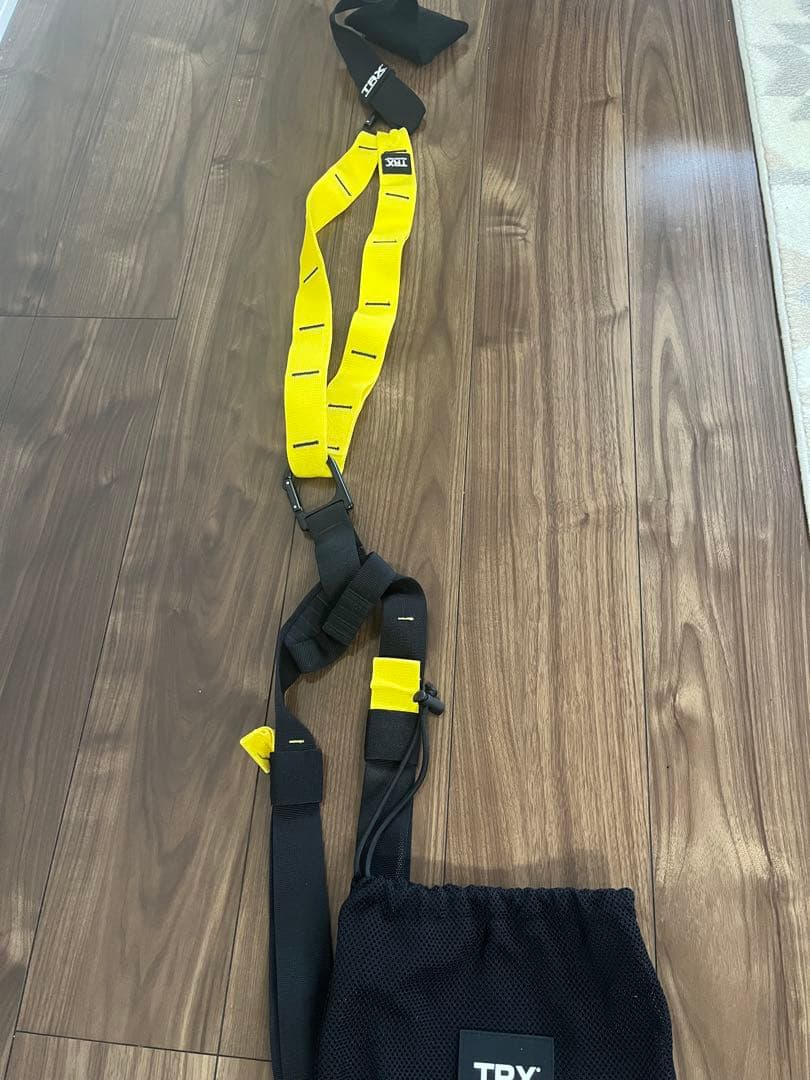 [美品]TRX トレーニングサスペンション 黒/黄色 収納袋付き