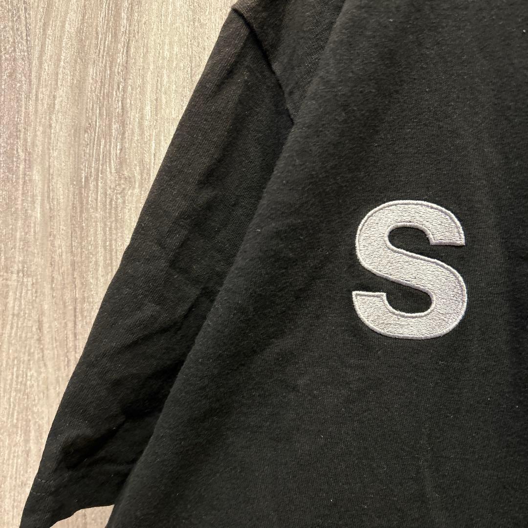 【美品】Sacai 高級半袖tシャツ 刺繍ロゴ 超希少 青山店限定 古着 XL