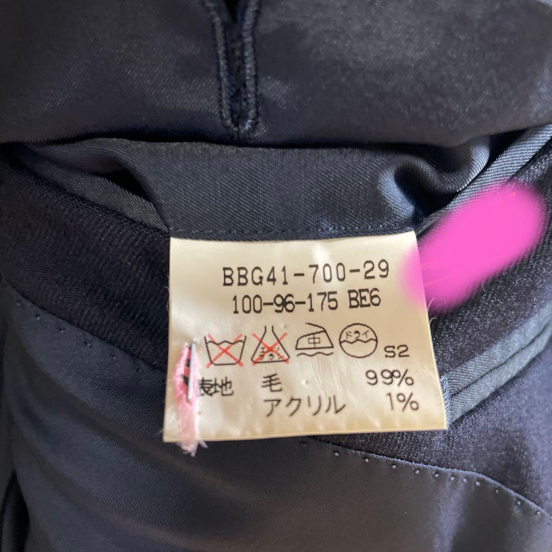 バーバリー　ネイビー ダブルブレスト ブレザー