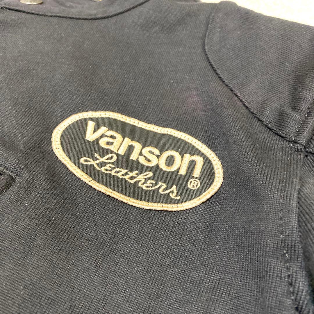 【ヒョンビン】VANSON スカル刺繍 コットン ダブル ライダースジャケ