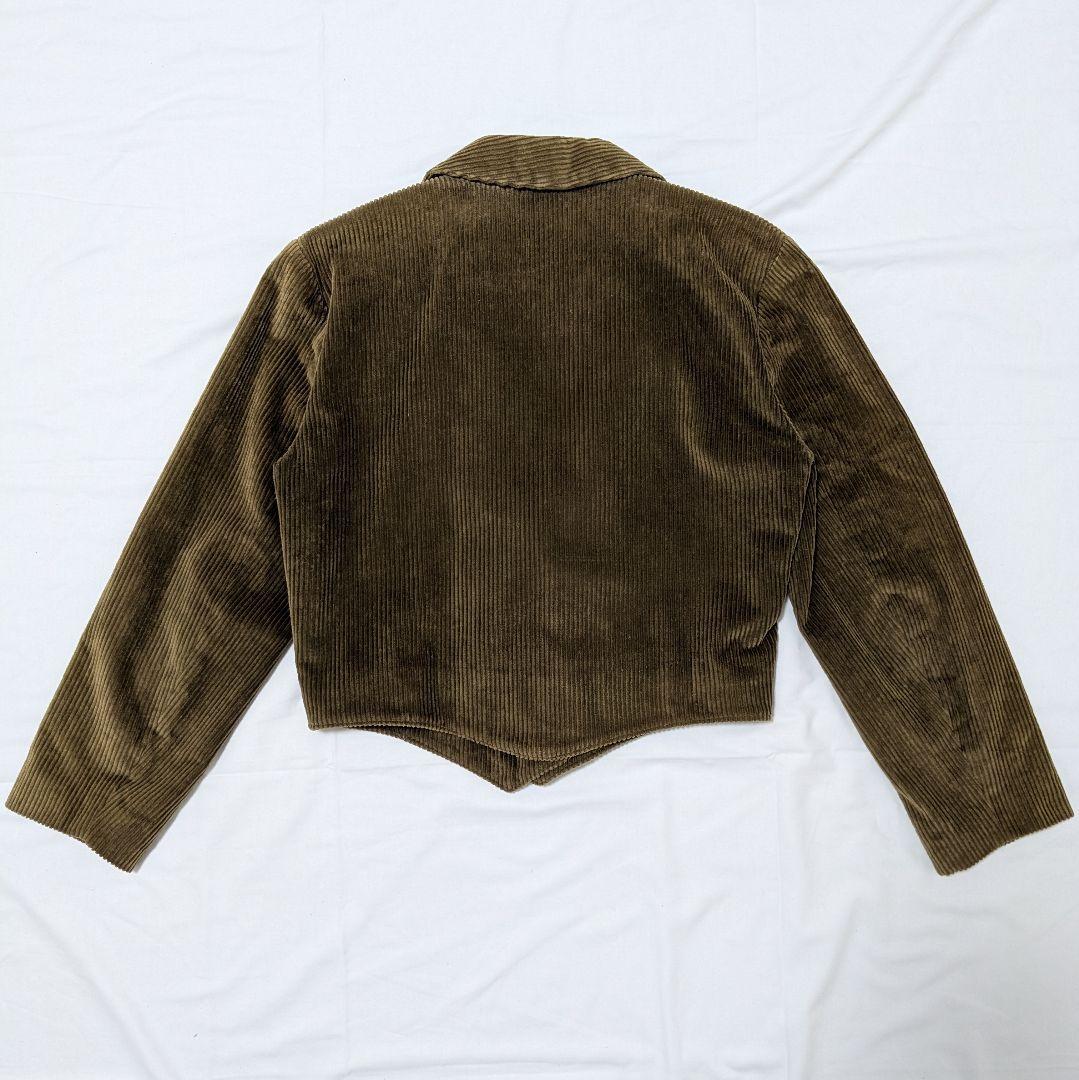 60s 70s ユーロ ヴィンテージ スペンサージャケット コーデュロイ ジレ