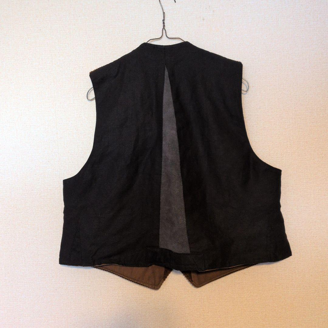 【珍品】40s EURO VINTAGE 太畝コーデュロイベスト 手仕事