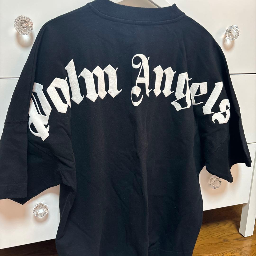 パームエンジェルス バックロゴTシャツ XS ブラック オーバーサイズ 美品