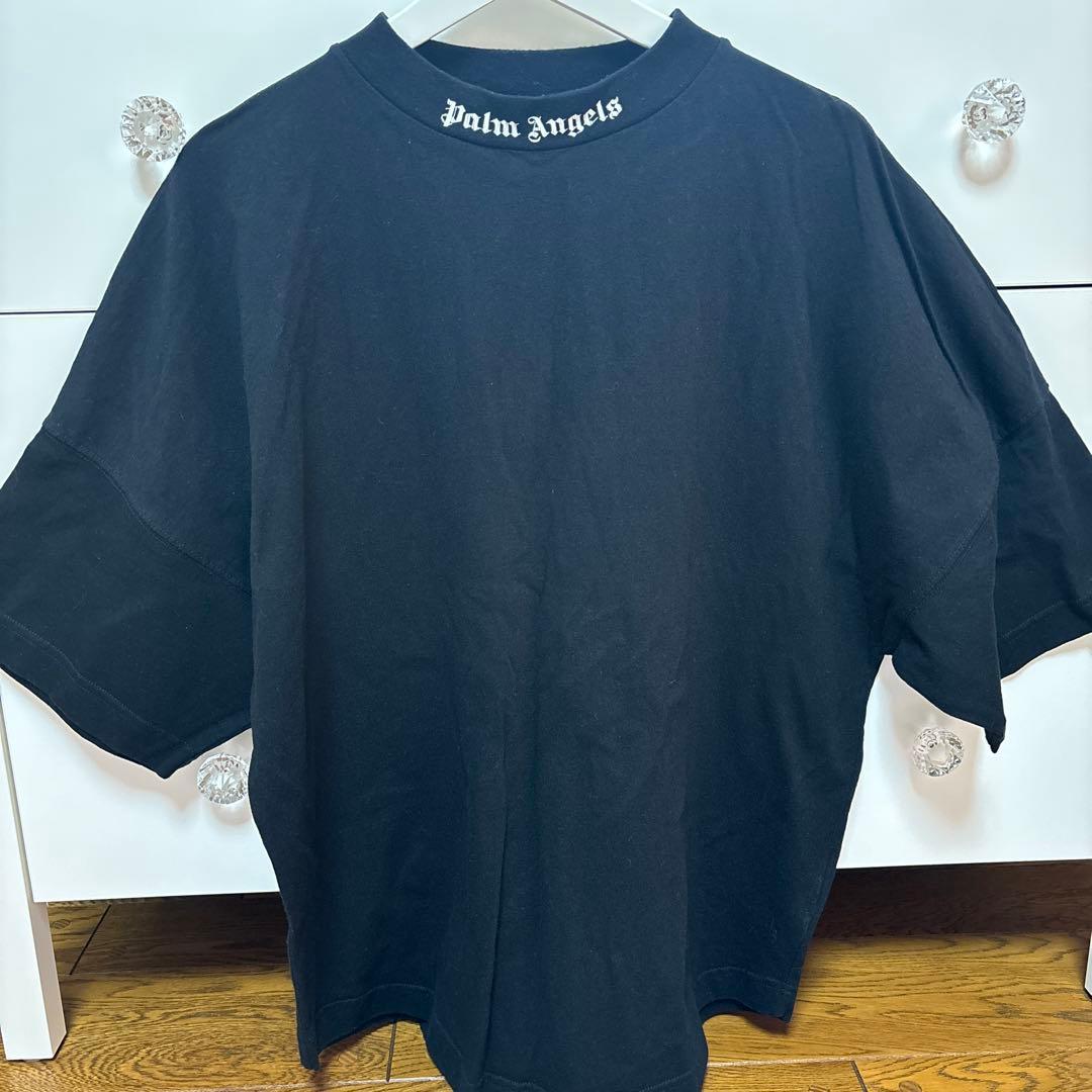 パームエンジェルス バックロゴTシャツ XS ブラック オーバーサイズ 美品