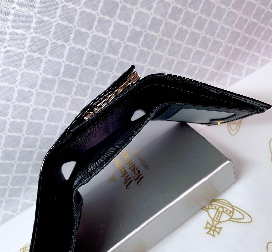 【大人気✨️ショッパー付】新品 Vivienne Westwood 黒エナメル