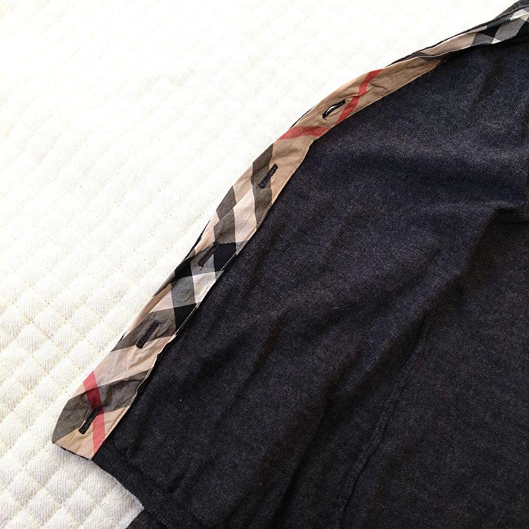 BURBERRY BRIT黒カーディガンノバチェック Мサイズ