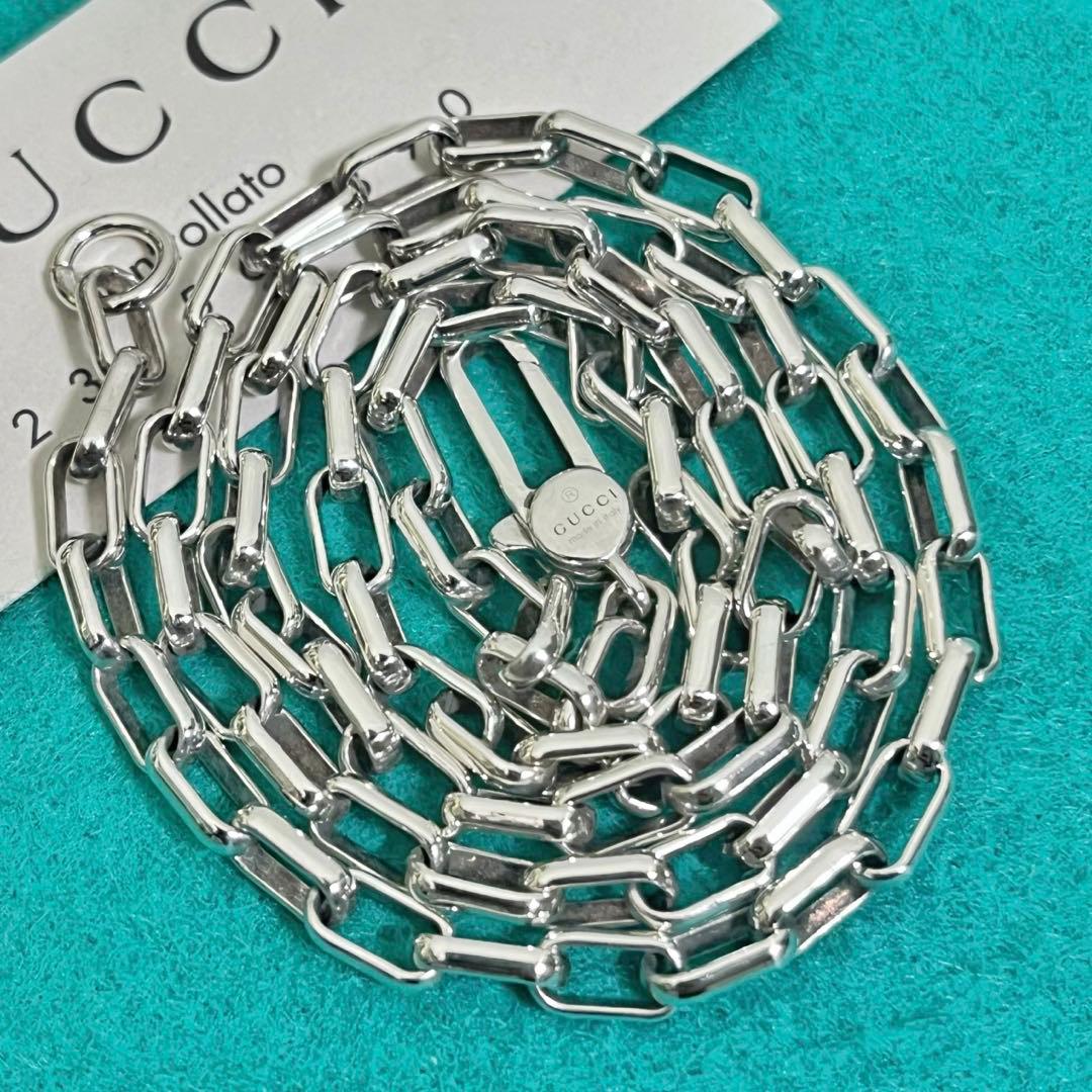 美品　GUCCI 3.8ミリ　シルバー925チェーンネックレス