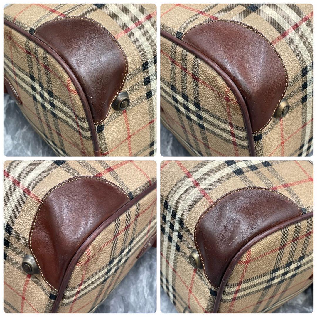 【良品】Burberry バーバリー　ボストンバッグ　ノバチェック　2way
