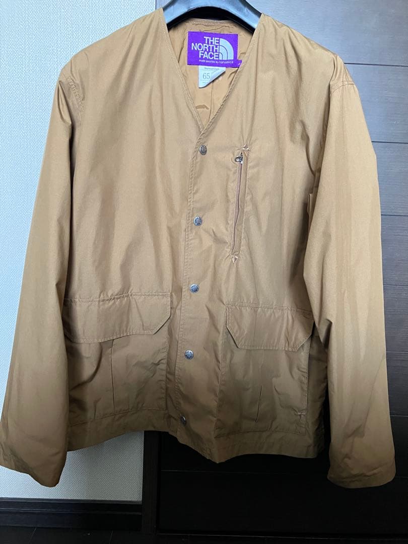 【500円値下】north face purple labelノーカラーブルゾン