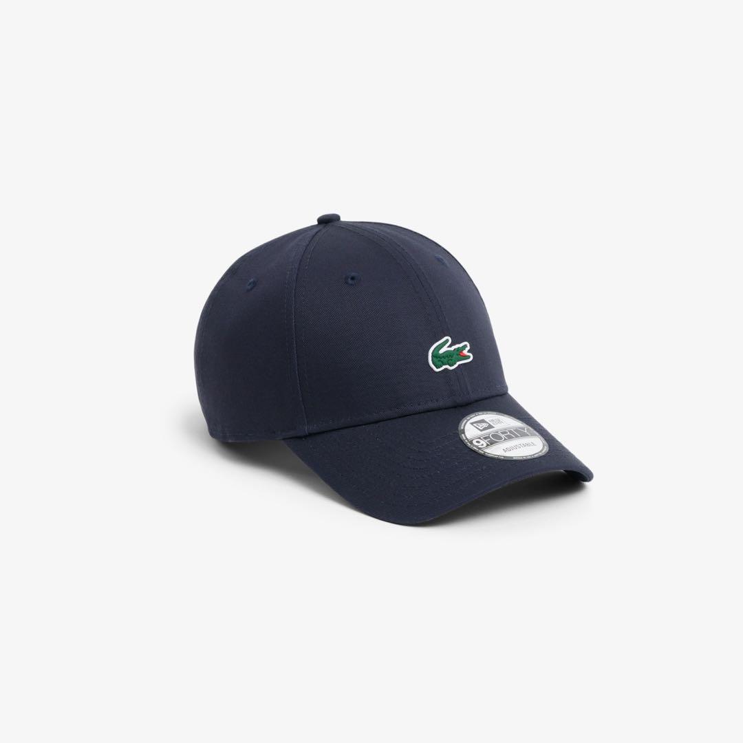 新品　ラコステ×ニューエラ 9FORTY ワニロゴワンポイントキャップ