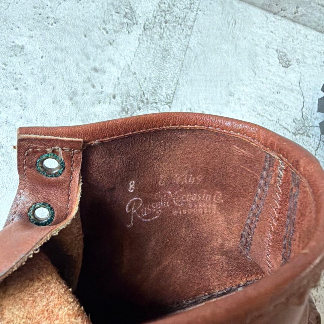 80s Russell Moccasinラッセルモカシン モカシンブーツ US8