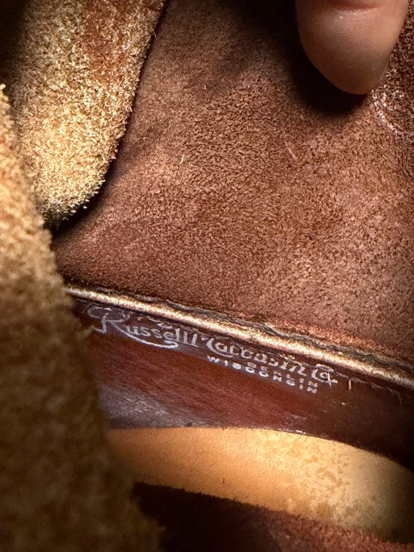 80s Russell Moccasinラッセルモカシン モカシンブーツ US8