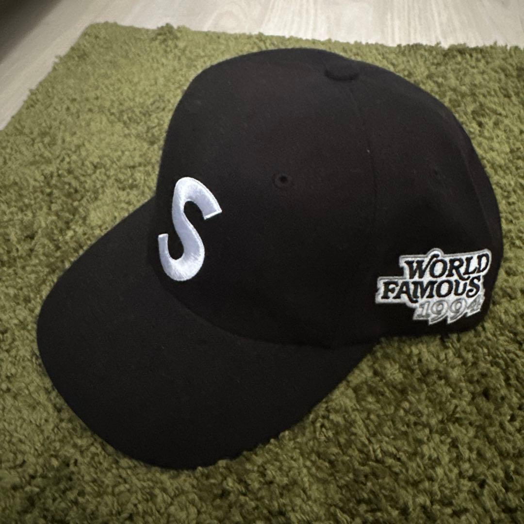 最終値下げSupreme 黒 ベースボールキャップ