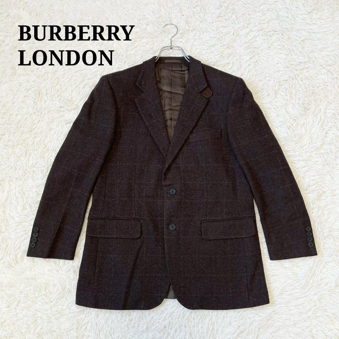 BURBERRY　LONDON jacket　カシミヤ混　チェック　ジャケット