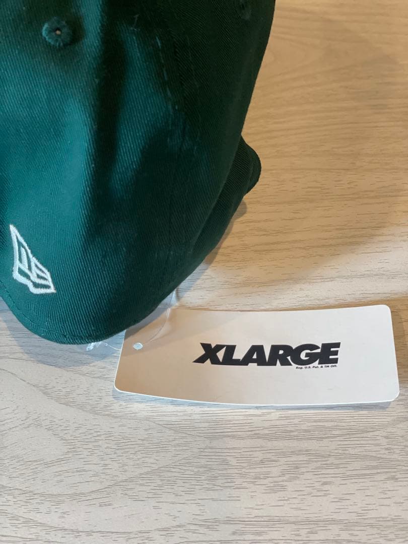 【新品　未使用】XLARGE ✖︎NEWERA キャップ グリーン ネイビー