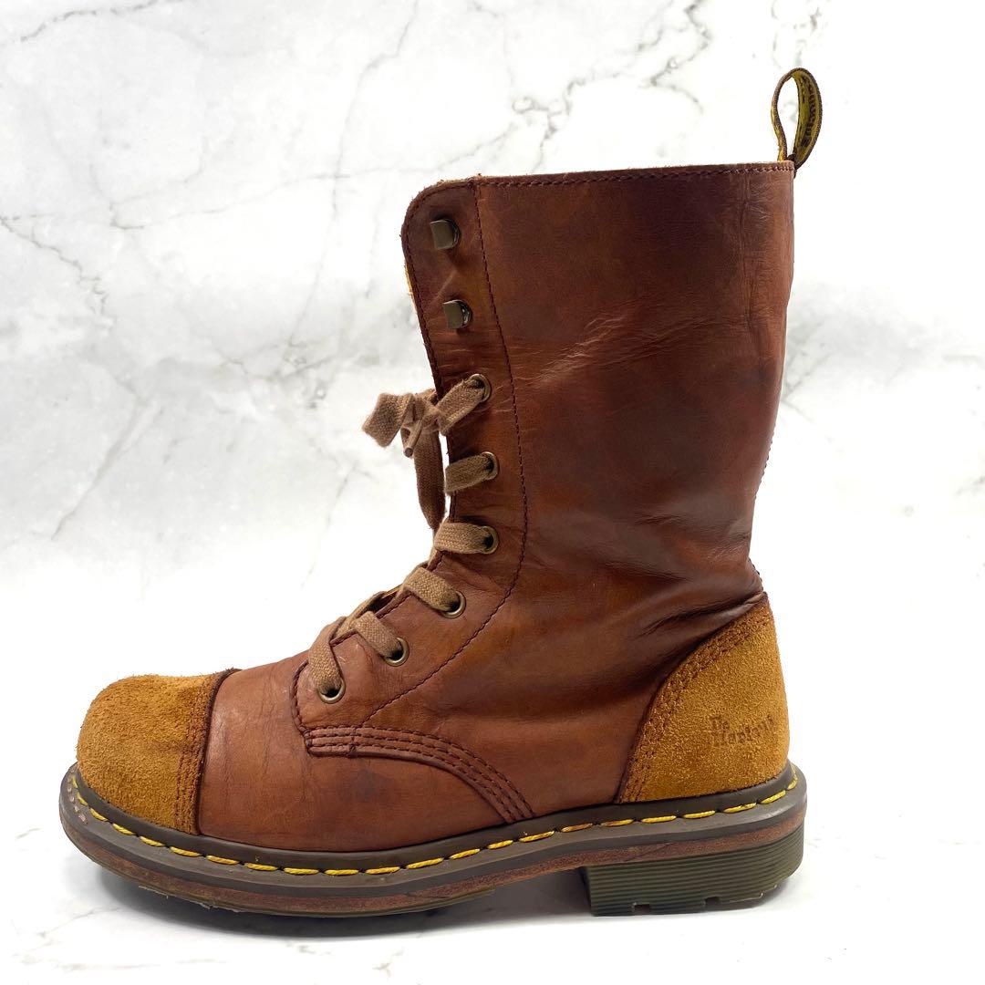 Dr. Martens Aimilita レースアップブーツ レザー スエード
