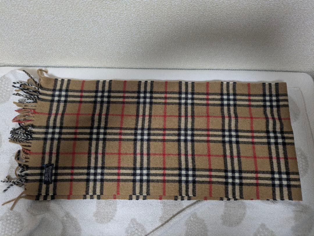 美品Burberrys カシミヤ100% マフラー ノバチェック イングランド製
