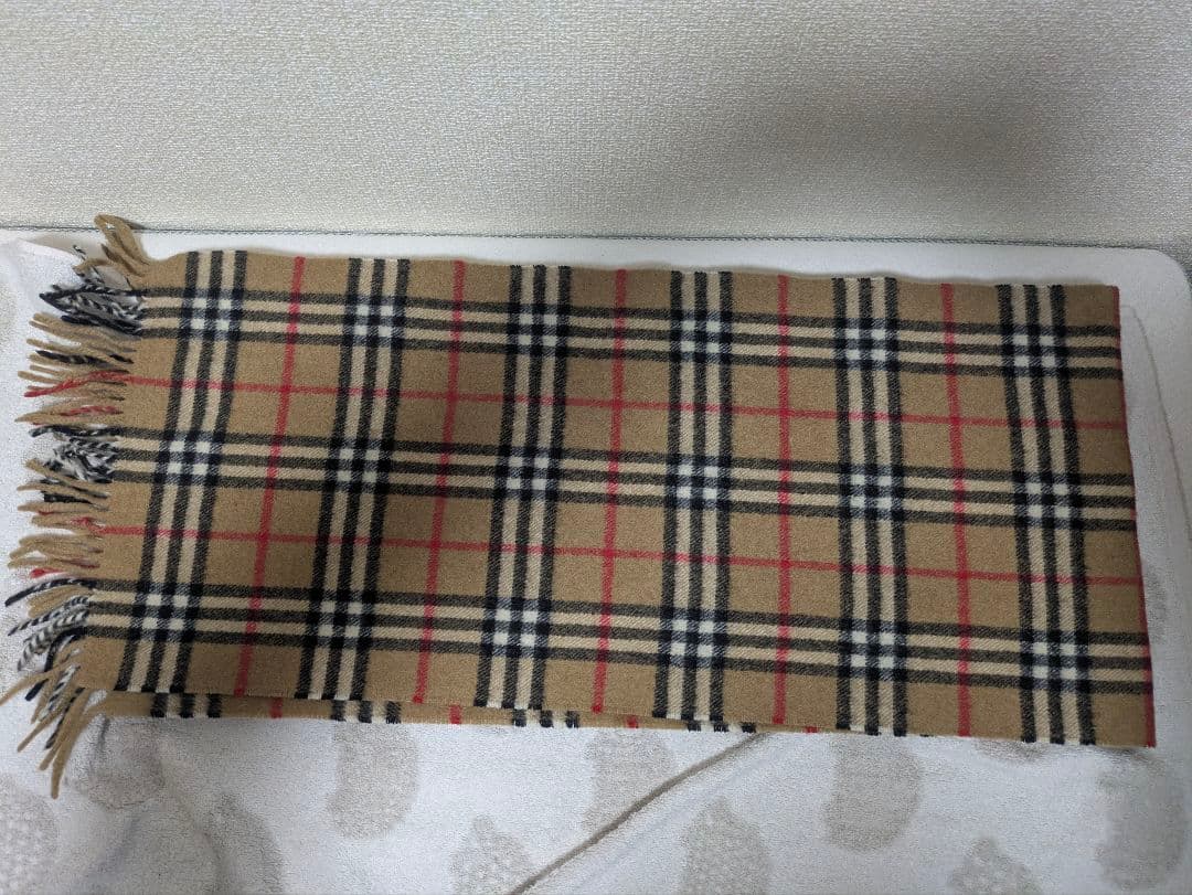 美品Burberrys カシミヤ100% マフラー ノバチェック イングランド製