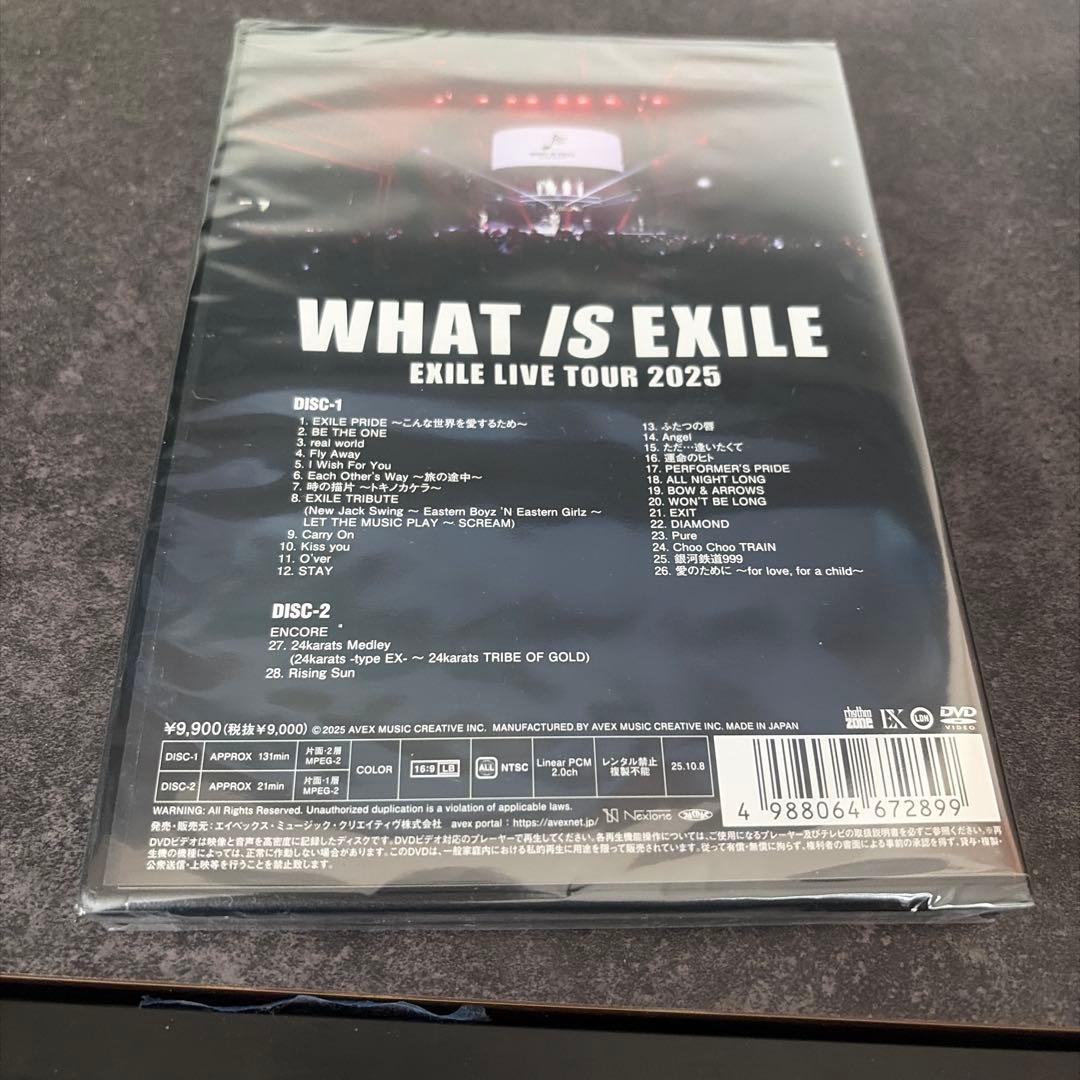 ミュージック WHAT IS EXILE EXILE LIVE TOUR 2025 DVD