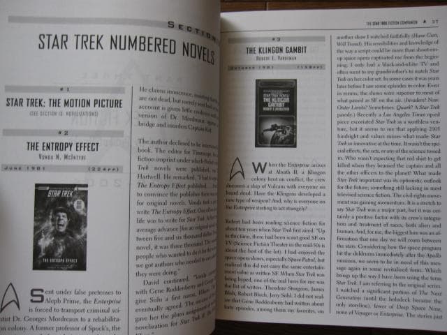 The Star Trek Fiction Companion　スタートレック