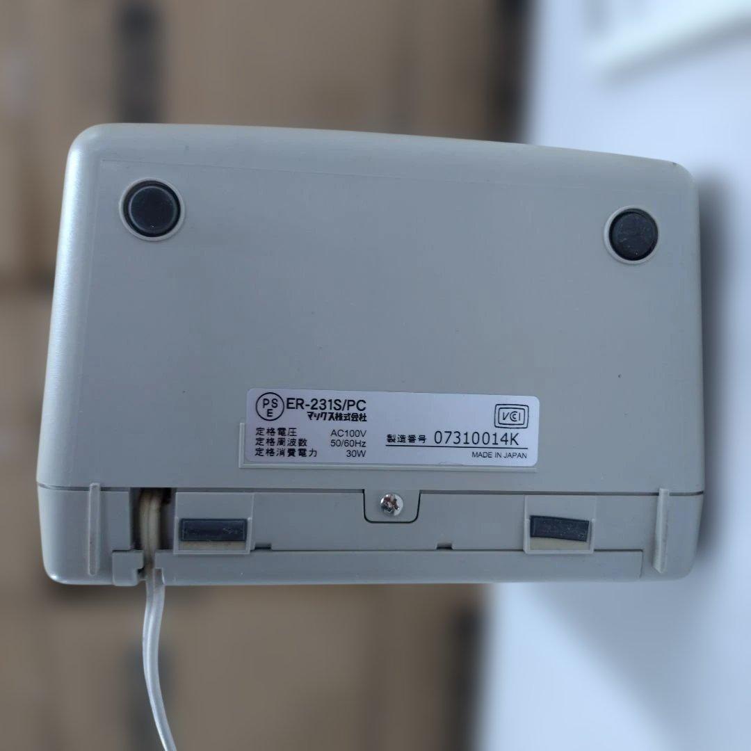ぐ*ー様 MAXマックス タイムレコーダー ER-231S/PC タイムロボ