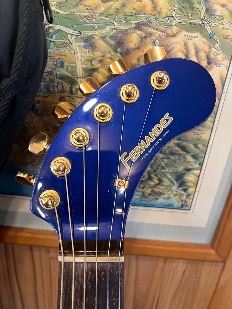 FERNANDES ZO-3C エレキギター　フェルナンデス　ブルー　ケース付き