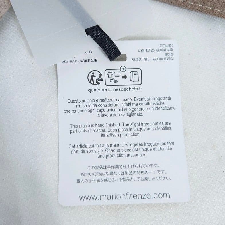 MARLON マーロンフィレンツェ スエードウエストバッグ/BEIGE