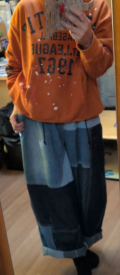 ［新品］リーフ☆パッチワークパラシュートパンツ