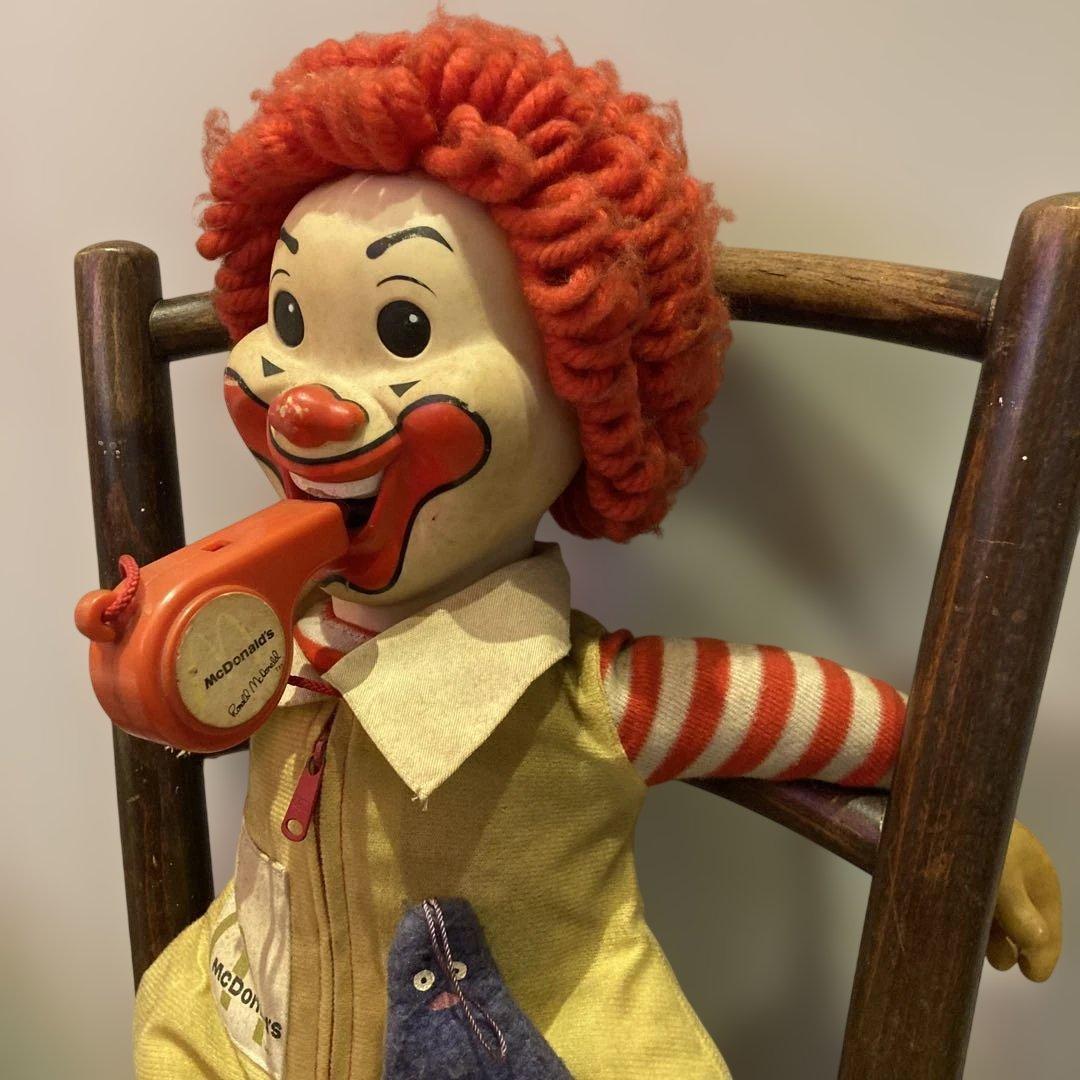 ぬいぐるみ 1978s Vintage Ronald McDonald 21\" Doll