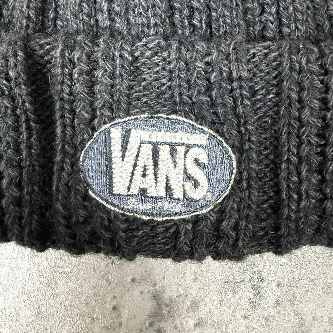 90's 00's OLD VANS バンズ　肉厚　リブニットキャップ　レトロ