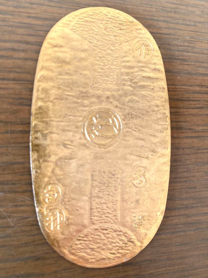 聖徳太子小判　24kGP 純金メッキ　記念品　縁起物
