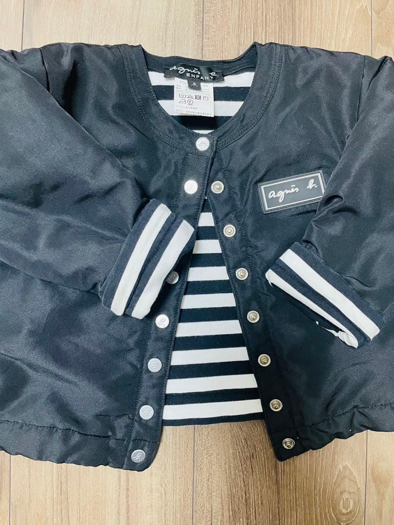アニエス・ベー　ベビーアウタージャケットとトップスセット★美品★
