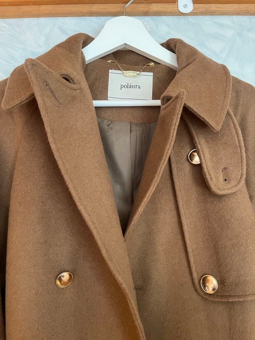poláura ポローラMANY WAYウールロングトレンチコート