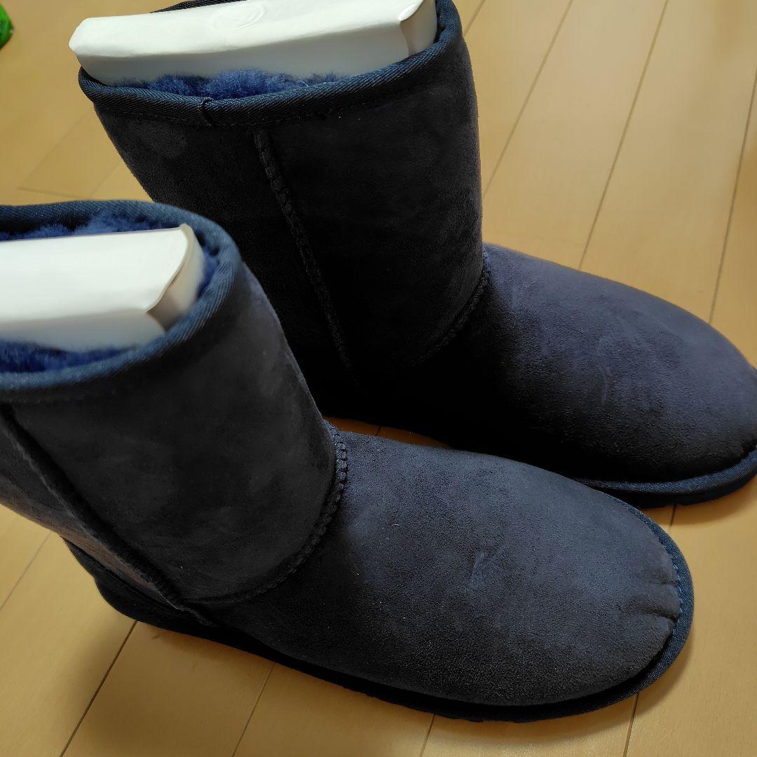新品未使用 UGG アグ W CLASSIC SHORT ブーツ ネイビー 24