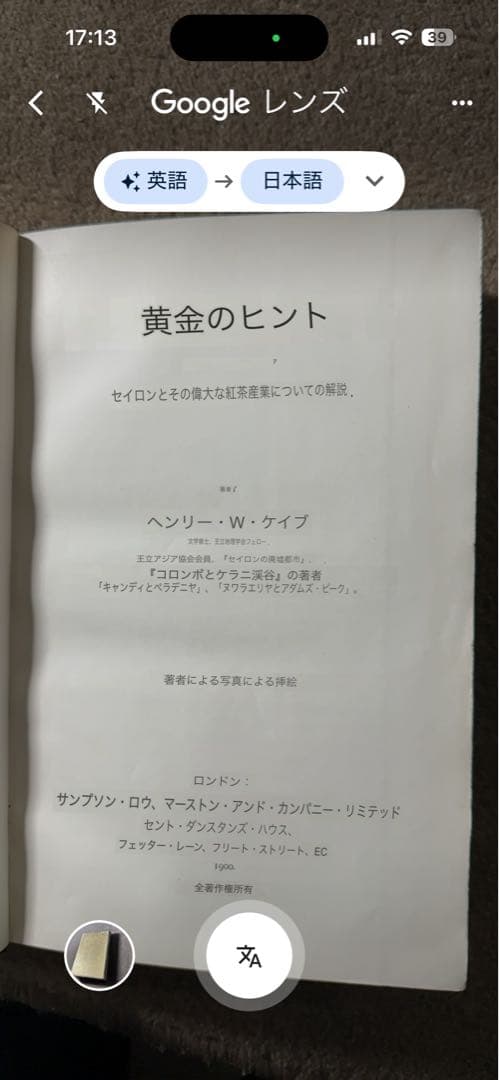 希少 1900年 3面金装飾 GOLDEN TIPS 紅茶 研究書 アンティーク