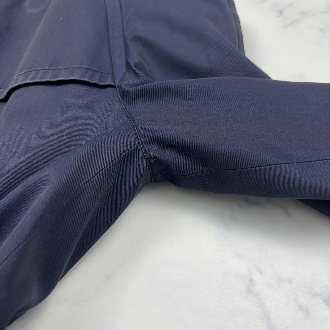 【逸品】バーバリーズ　ダブル　ロングトレンチコート　ネイビー　ノバチェ