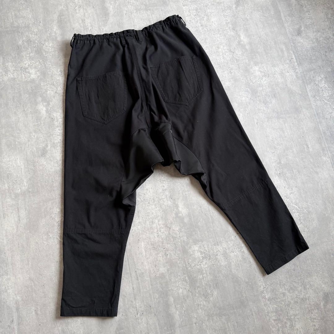 GroundY ヨウジヤマモト 異素材 サルエルパンツ ブラック L 日本製