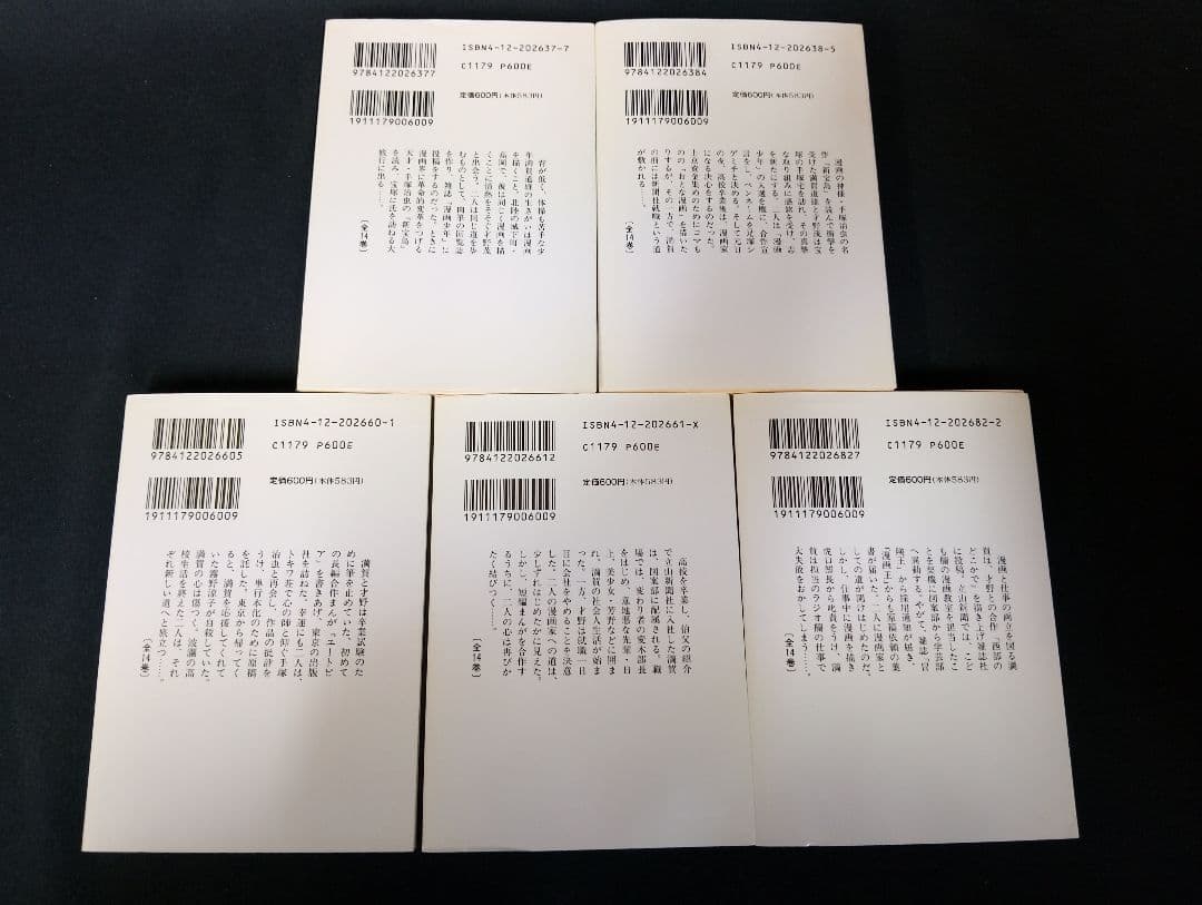 【全巻初版】まんが道 全14巻セット 藤子不二雄A 中公文庫 コミック版