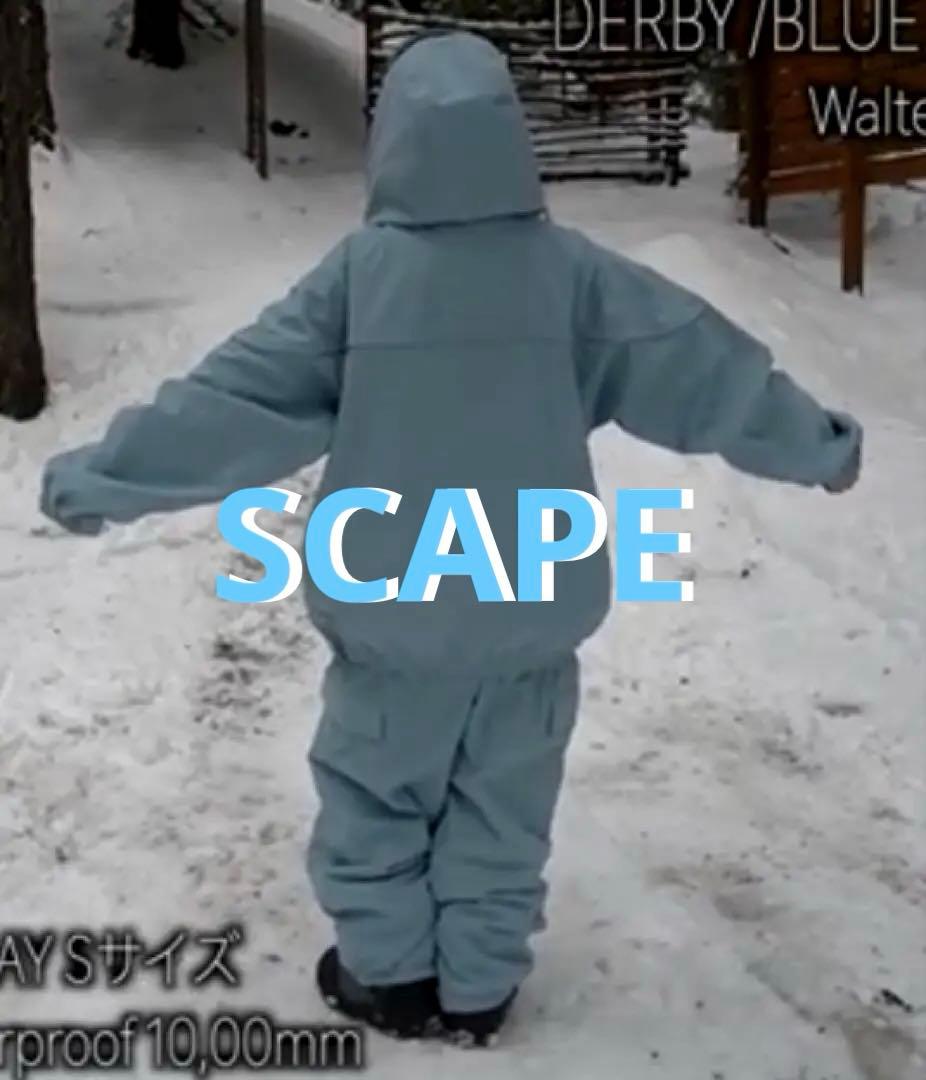 超美品 SCAPE エスケープ スノーボード ウェア 上下セット