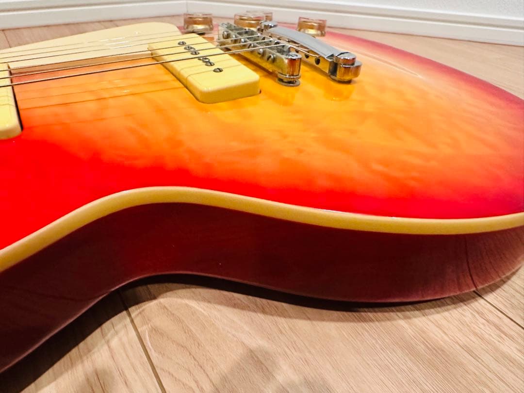 ギター PLAYTECH LP-500 PREMIUM Quilt Top P-90