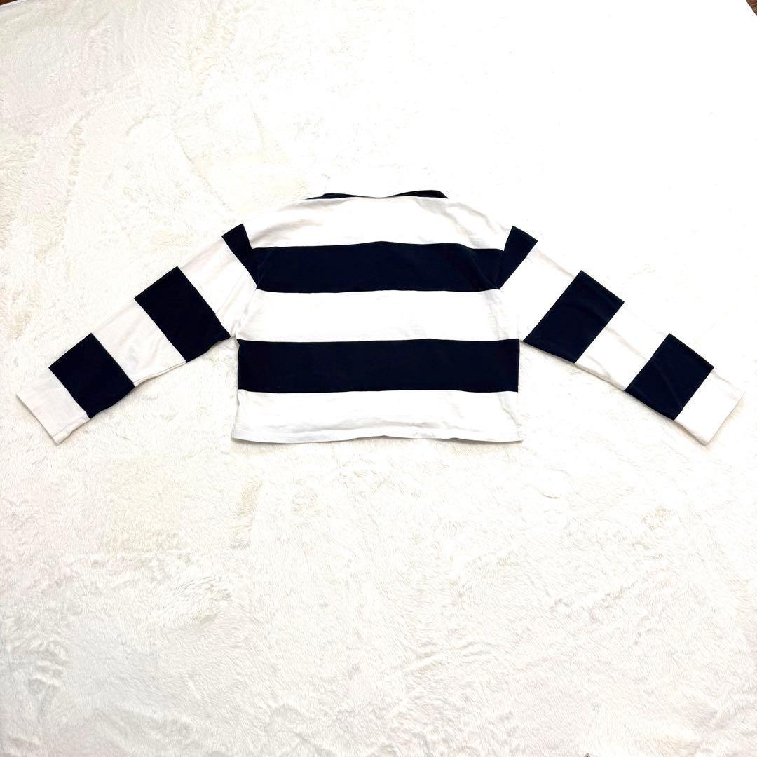 トップス Mardi Mercredi RUGBY SHIRT STRIPE FLOWER