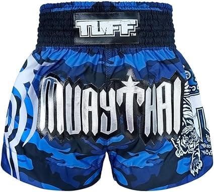 TUFFムエタイ キックボクシングパンツXL　カモフラタイガー青