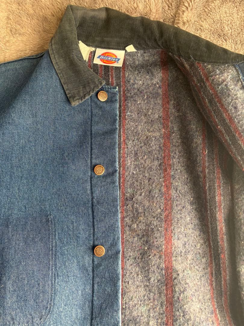 値下げしました！希少　90年代　Dickies デニムカバーオール 42